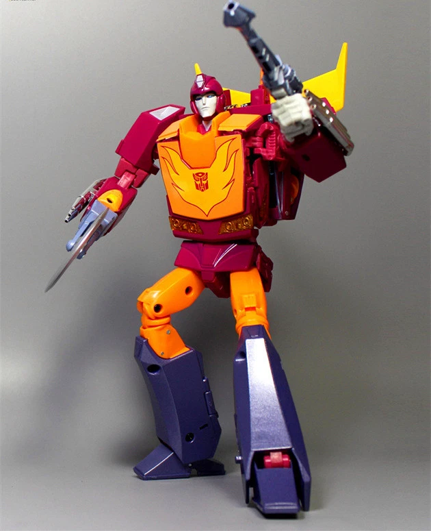 Transformer Masterpiece MP-28 Cybertron Cavalier Hot Rodimus G1 Action Figures - Image 1 of 4