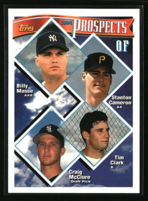 OF Prospects Masse / Cameron / Clark / McClure 1994 Topps #79 Rookie - Image 1 of 2