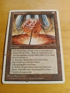 MTG Magic the Gathering Mana Vault 1995 4th Edition HP GERMAN Manaschatz - Picture 1 of 4