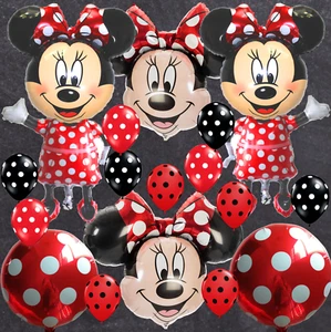 18 mickey minnie Balloons party supplies decoration theme baby shower mouse red - Picture 1 of 9