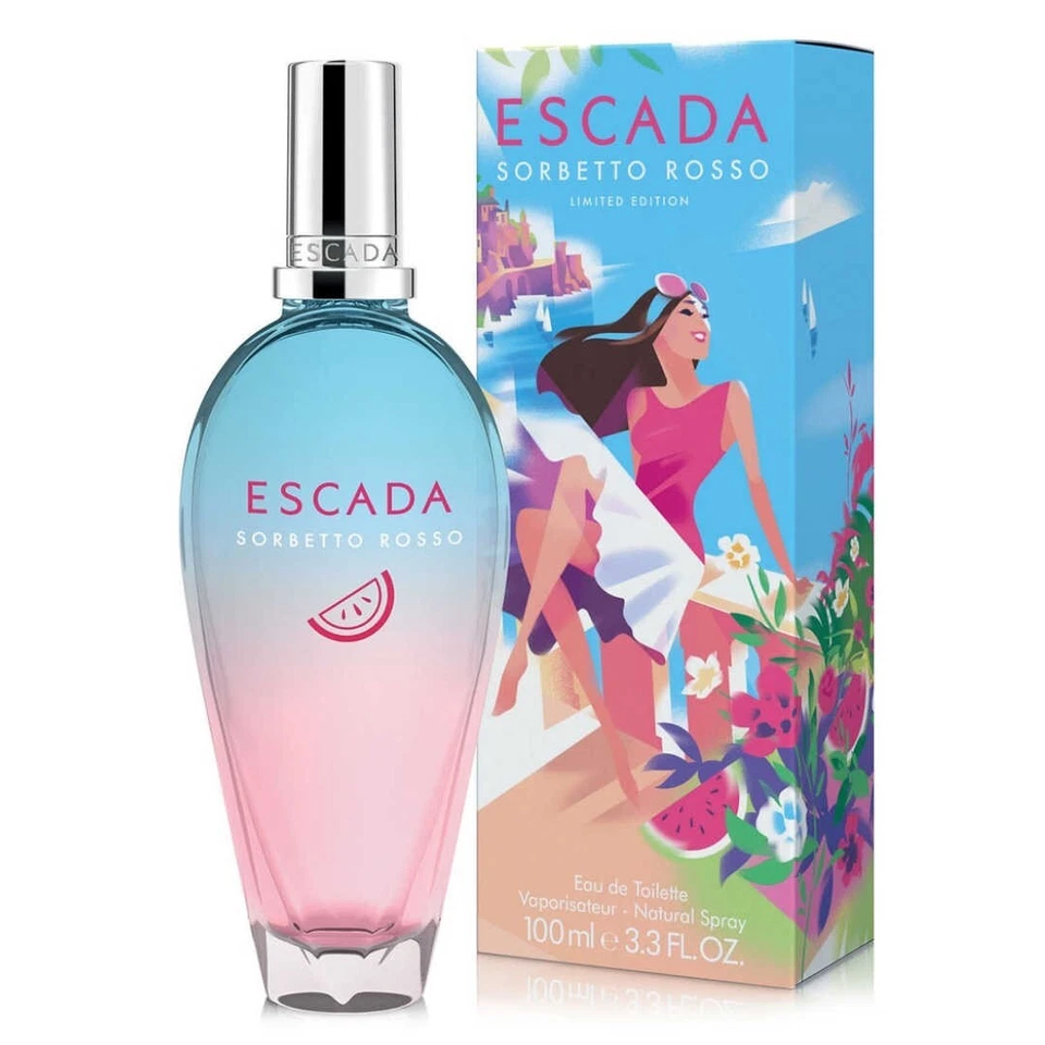 Escada Sorbetto Rosso Limited Edition Women 100ml Eau De Toilette NEW UNSEALED