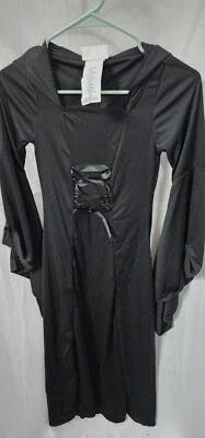 California костюмы женщин с капюшоном шнурует вверх халат костюм, черный, маленький - Изображение 1 из 4