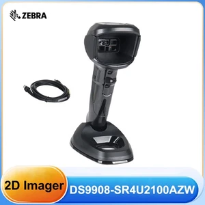 Zebra DS9908-SR4U2100AZW Handheld USB 2D Corded Barcode Scanner Imager w/ Cable - Afbeelding 1 van 11