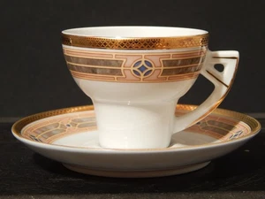 VINTAGE RARA STILE ART DECO TAZZINA DA CAFFE' PORCELLANA WINTERLING BAVARIA - Foto 1 di 7