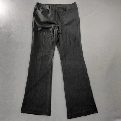 Pantalones de vestir Worthington de ajuste moderno tiro alto corte bota gris frente plano para mujer 10 Foto 1 de 4