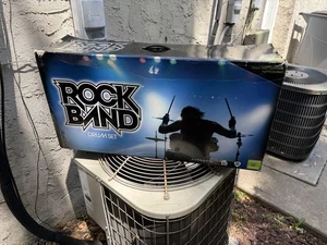 Rock Band Drum Set Xbox 360 Complete In Box Harmonix EA Game Accessory - Picture 1 of 6