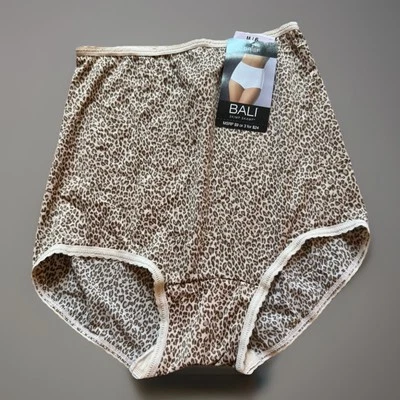 Bragas Bali Skimp Talla Mediana/6 Leopardo Cintura Alta Cobertura Completa Nuevas con Etiquetas 2633 Foto 1 de 3