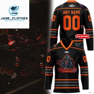 Personalized Fort Wayne Komets Blackout Night 2025 Hockey Shirt Unisex Fit Gift - Picture 1 of 7