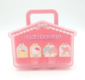 Sanrio plastic mini storage box container 3" Hello Kitty Little Twin Stars house - Picture 1 of 3