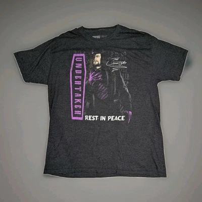 Undertaker WWE WWF Rest In Peace Wrestling T-shirt XL Mens Gray — 第 1/4 张图片