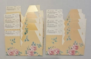 Lote de 10 cajas de regalo pequeñas florales con sello vintage nuevo stock antiguo - Imagen 1 de 6