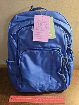 Embark 17" Top-Load Backpack with Fleece-Lined Sunglasses Pocket - Blue - Image 1 of 4