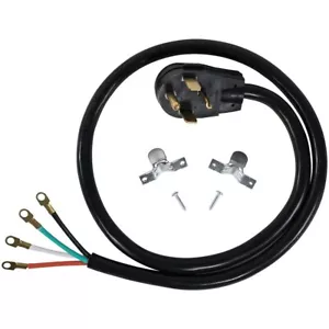 4-Prong Dryer Power Cord 6 ft. 10/4 30 Amp 10 Gauge - Picture 1 of 1