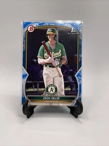 2023 Bowman Blue Pattern Zack Gelof /125 1st Prospect Oakland Athletics #BP-1 - Picture 1 of 2
