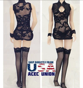 1/6 Lace Dress Stockings Set For 12" PHICEN VERYCOOL Hot Toys Female Figure Doll - Picture 1 of 3