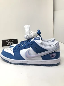 Nike SB Dunk Low Born X Raised One Block At A Time size 10.5 Blue New FN7819-400 - Picture 1 of 24