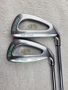 Callaway S2H2 Ladies 7, 8 Irons RH Gems L-flex Steel Shafts GP Tour Velvet Grips - Picture 1 of 10