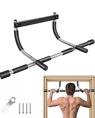 Fitness Multi-Gym Doorway Pull Up Bar and Portable Gym System (White and Black) - Image 1 of 4