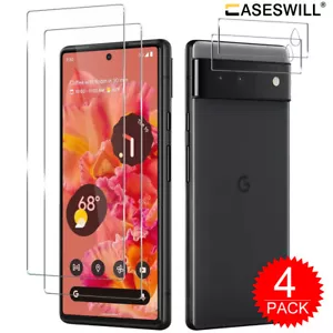 For Google Pixel 9a 8a 8 7a 7 6 9 Pro XL Clear Tempered Glass Screen Protector - Picture 1 of 8