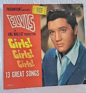 Elvis Presley "Girls Girls Girls" Ultrasonicly Cleaned Vinyl 1962 RCA LPM 2621 - Picture 1 of 6