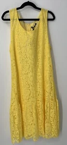 Jackioo x Monnalisa girls yellow floral lace sleeveless sun dress NWT sz L - Picture 1 of 5