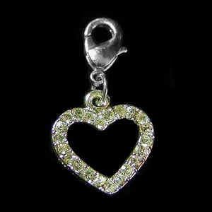 Rhinestone Heart Charm from Prayer Circle Friends NEW! - Picture 1 of 1