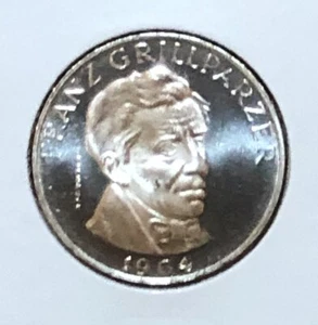 Austria 25 chelines de plata 1964 excelente a prueba de gemas asw .3344 - Imagen 1 de 3