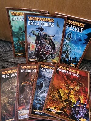 Warhammer Fantasy 6th 7th & 8th Edition Armies Books - Image 1 of 2