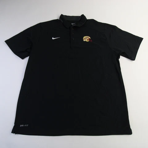 Florida State Seminoles Nike Dri-Fit Polo Men's Black Used Cover