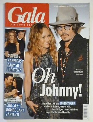 JOHNNY DEPP Megan Fox KYLIE MINOGUE Paris Hilton GALA Magazine German May 2010 Foto 1 de 4