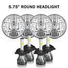 For Ford Galaxie 500 1962-1974 4pcs 5.75" 5-3/4'' Round LED Headlights HALO DRL