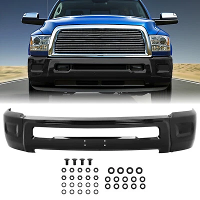 Barra frontal de parachoques de acero negro para camioneta Dodge Ram 2500 3500 2010 2011-2018 Foto 1 de 4