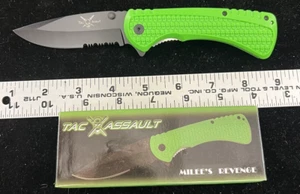 Tac-Assault Milee's Revenge Pocket Knife TA-081B/G - Picture 1 of 3