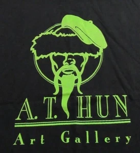 A.T. HUN ART GALLERY Artists Souvenir SS Black T Shirt Size XL (NWOT) - Picture 1 of 7