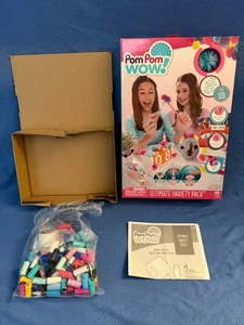 POM POM WOW! Ultimate Variety Pack Arts and Crafts Many Colors Instructions +Box - Picture 1 of 15