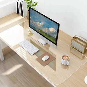 Tapis de bureau transparent Awnour - Coussin de bureau multifonctionnel, 36 x 20 pouces - Bureau durable - Photo 1/3