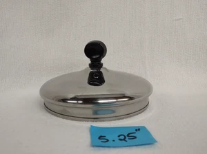 FARBERWARE Lid ONLY  5.25 " Diameter Stainless Steel Replacement Lid - Picture 1 of 6