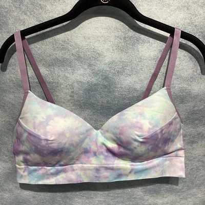Sujetador No Boundaries XL PInk Tie Dye Camiseta Sin Costuras Inalámbrico Suave Moldeado Copa Foto 1 de 4