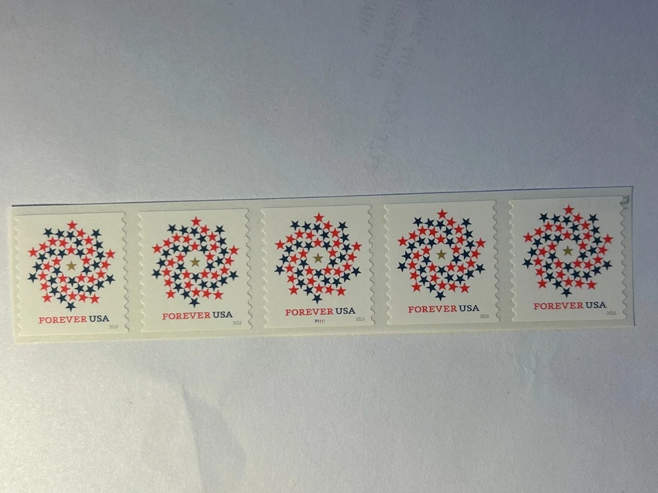 U.S. Forever катушка PNC полоска SC 5130 патриотическая спираль как новая без наклеек и следов PN P1111 2016 - Изображение 1 из 1