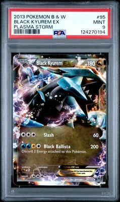 2013 POKEMON B&W PLASMA STORM #95 BLACK KYUREM EX PSA 9 - Image 1 of 2