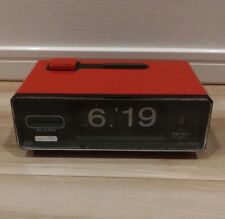 [ Tested ]VINTAGE SEIKO Flip Alarm Clock  Red　From Japan