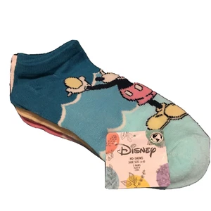 Disney Mickey Mouse "Easter" 5 Pair No Show Socks Women's Shoe Size 4-10 NWT - Picture 1 of 8