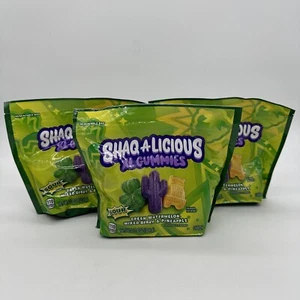 3 Bags Shaq-A-Licious XL Gummies Sour Chewy Gummy Candy, 11.8 oz Bag - Picture 1 of 4