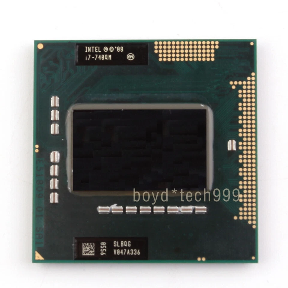 Intel Core i7 740QM SLBQG 1.73GHz 6MB Quad Core PGA988 CPU Processor  - Image 1 of 1