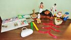 Mixed Lot of Doll and Action Figure Items - Garfield -Ape -Doll Hangers