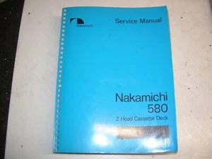 Nakamichi 580 service manual with schematics original - Bild 1 von 2