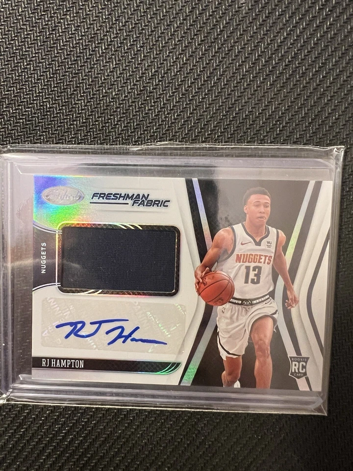 2020-21 Rj Hampton Certified Freshman Fabric RPA Nuggets - Image 1 of 2