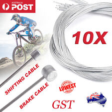 10pcs Road Bike MTB Gear Bicycle Brake Line Shifter Cable Core Inner Wire AU