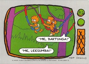 1990 TOPPS THE SIMPSONS BART LISA & MAGGIE SIMPSON #81 TRADING CARD - Picture 1 of 6