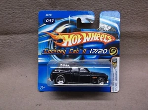 HOT WHEELS BLACK 2005 FE #017 COCKNEY CAB II HOT ROD LONDON AUSTIN TAXI RACER - Picture 1 of 3